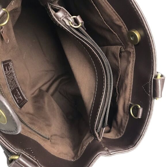 Vintage tooled paisley leather embossed Handbag - Picture 5 of 15